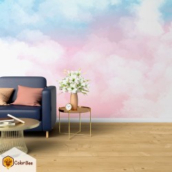 Fototapetai "Watercolor pastel clouds"
